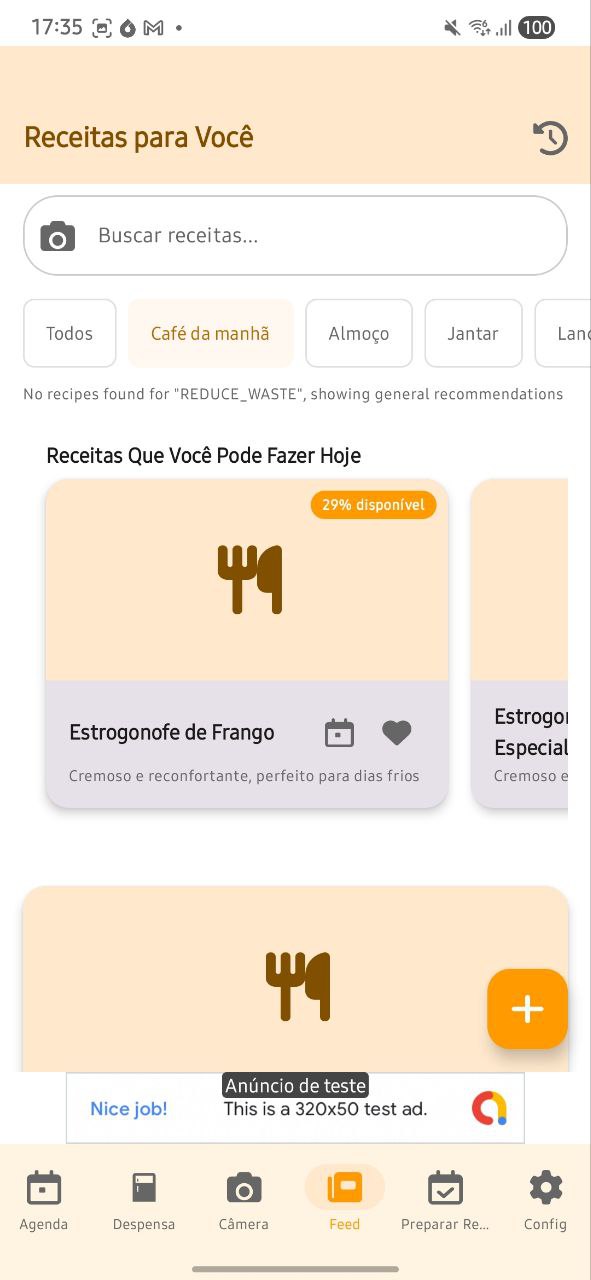 Recipe Feed - Personalized recommendations