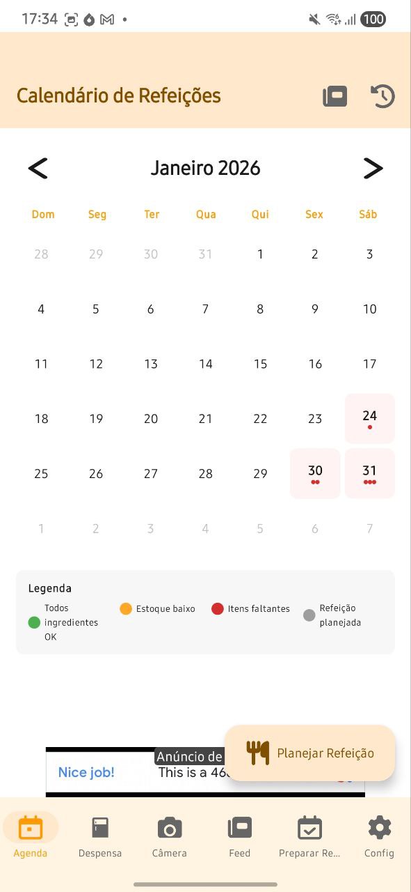 Meal Calendar - Weekly planning